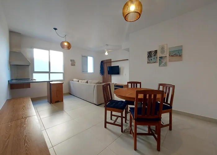 Apartamento Com Piscina Aquecida E Churrasqueira Ubatuba